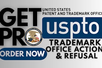 prepare office action response and fix trademark refusal or objection