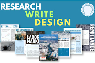 research, write, and design data driven business reports