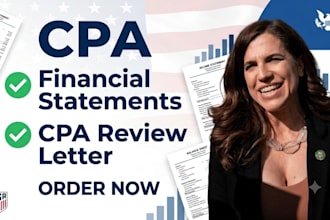 prepare audit ready financial statement, CPA review letter