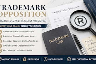 provide trademark opposition support and legal research