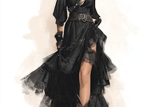 make a fashion illustration