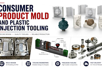 design consumer product mold and plastic injection tooling