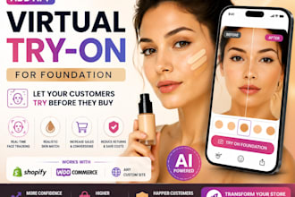 integrate womens foundation ai virtual try on for beauty ecommerce stores