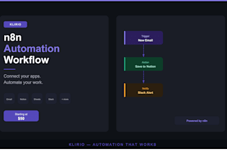 connect your apps with a custom n8n automation workflow