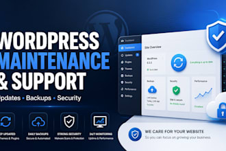 do wordpress maintenance and support