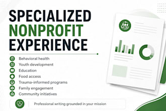 research and write a professional nonprofit grant proposal