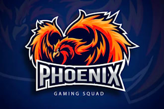 draw phoenix logo design for your business