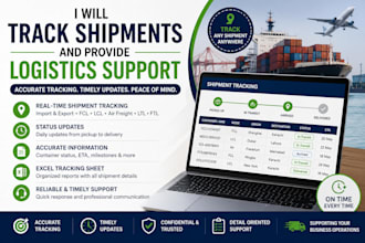 track shipments and provide logistics support