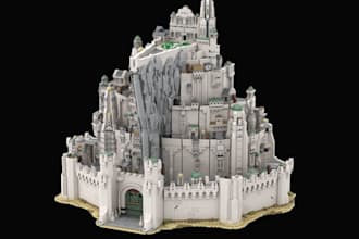 do custom lego moc set lego house with xml partlist and instruction