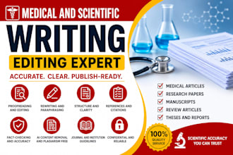 proofread and paraphrase your medical thesis or manuscript