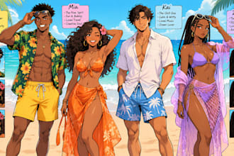 write you a comic script do nsfw comic strip or manga page comic poster
