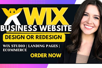 design wix website redesign wix site, wix landing page, wix business website SEO