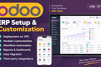 develop, customize and implement odoo erp and CRM