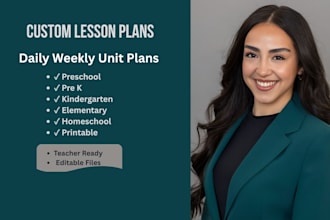 create engaging lesson plans for preschool kindergarten and elementary
