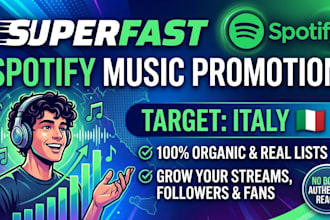 do superfast spotify music promotion in italy