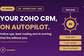 be your zoho CRM automation and ai expert