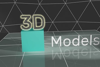 create 3d models for your game, mockup, visualisation