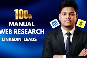 web research and company research to get b2b leads