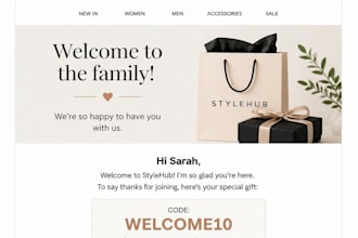 design professional email templates for shopify and klaviyo
