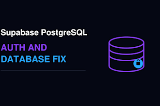 fix supabase authentication and database issues