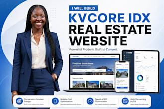 build a professional kvcore idx real estate website for agents