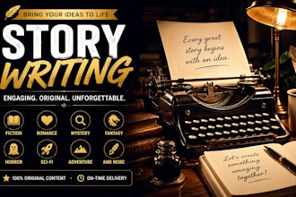 be your story writer, short stories, fiction and non fiction
