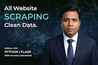 write a custom python web scraper for data extraction