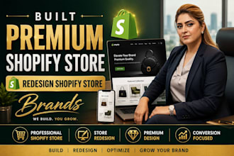 built premium shopify store, redesign shopify store, brands