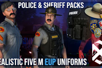 create realistic fivem fivem police and sheriff eup uniforms