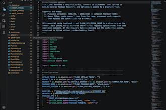 develop a custom python script or automation tool