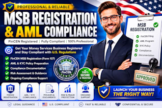register your msb with fincen and prepare aml compliance documents