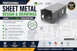 do professional sheet metal design using PTC creo parametric