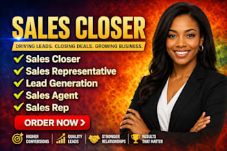 sales closer sales representative lead generation sales agent sales rep
