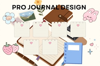 do journal design, custom digital planner, format notebook, workbook design
