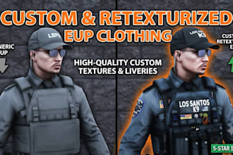 create custom and retexturize eup clothing for your fivem