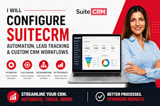 configure suitecrm automation, lead tracking and custom CRM workflows