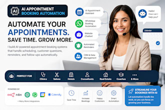 build ai appointment booking automation with whatsapp, CRM and calendar