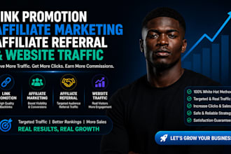 do link promotion, affiliate marketing, affiliate referral and website traffic