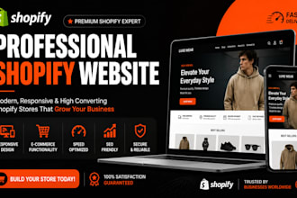build a shopify store or shopify website
