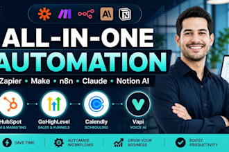 notion ai zapier make n8n vapi claude gohighlevel calendly hubspot automation