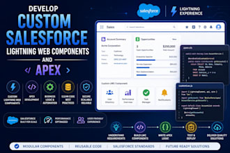 develop custom salesforce lightning web components and apex
