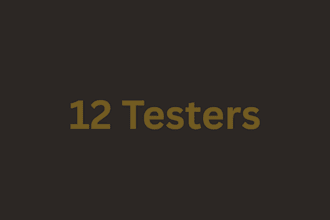 provide 12 testers app