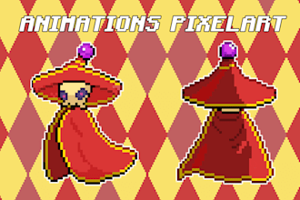 highquality professional pixel art animation of your choice