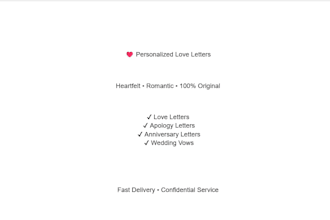 write a heartfelt and personalized love letter for any occasion