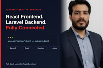 connect your react app to a laravel backend API
