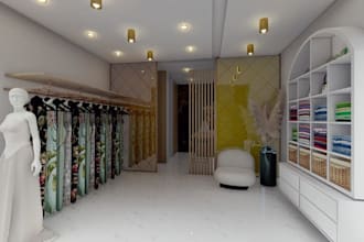 renovation fashion boutique interior,clothing store design,luxury retail display