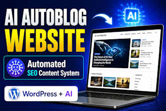 build ai autoblog wordpress website with SEO automation