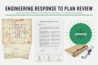 engineering response to plan review, permit comment response package