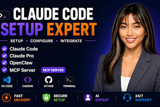 set up claude code, claude pro openclaw and ai coding workflows expert
