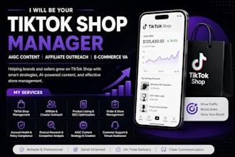 be tiktok shop virtual assistant and tiktok shop manager